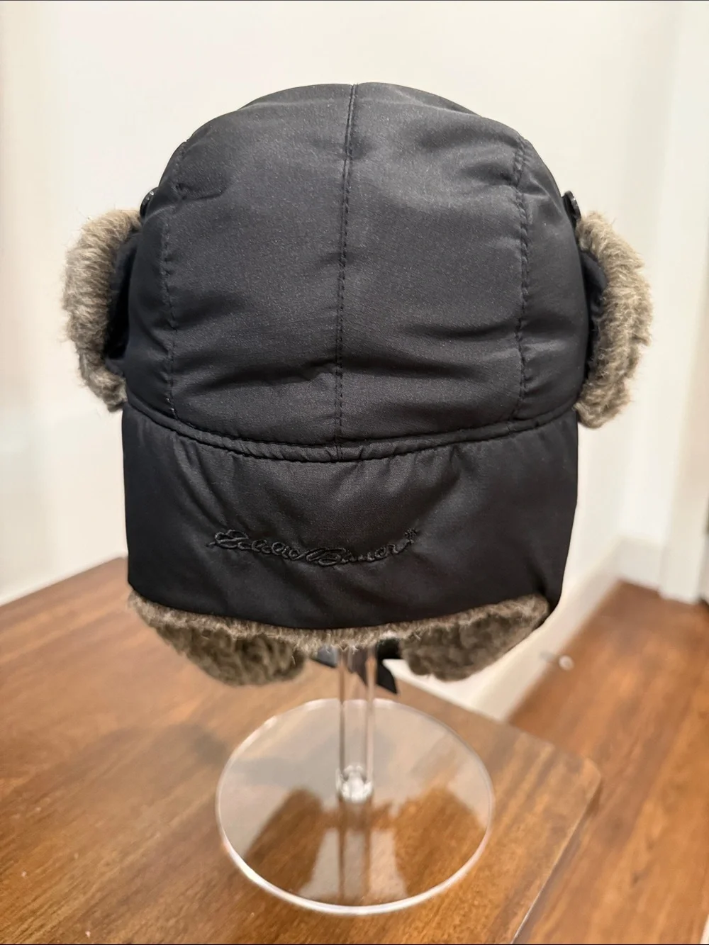 Eddie Bauer Kids Faux-Shearling Trapper Hat Black Size S/M